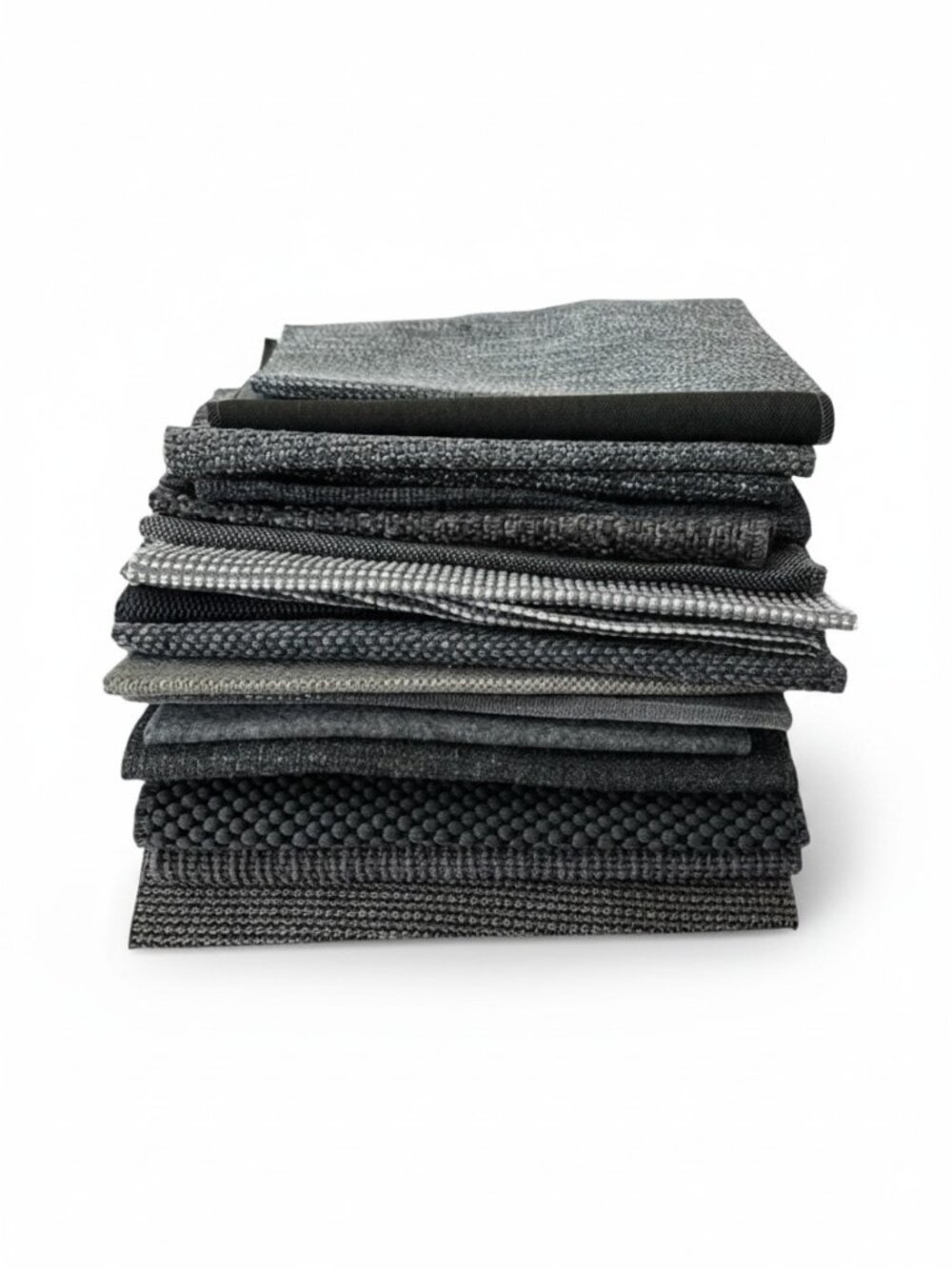 20 Designer Upholstery Fabric Remnants Gray | Quilting Squares Craft Textile